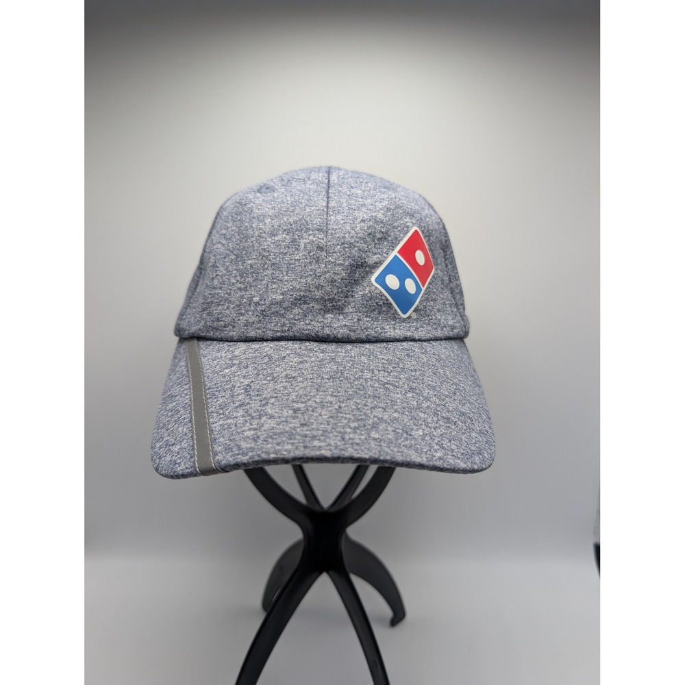 Domino's Gear Pizza Employee Uniform Hat Blue Gray Reflective Adjustable Cap